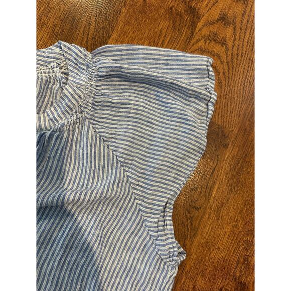 Rails Linen Blend Striped Alena Blouse - Blue/White XXL Costal Summer Vibes - Picture 3 of 8